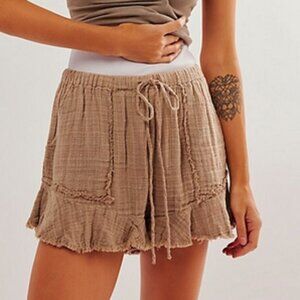 Free People FP One Solona Shorts Mid-rise Ruffled Drawstring XS